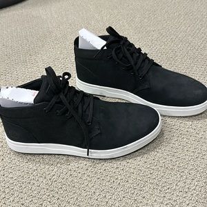 NWT Men’s Timberland Davis Leather/Fabric Black Nubuck Shoes